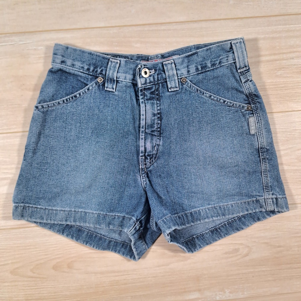 Vintage Silver Jeans Denim Carpenter Shorts WomenS High Rise Medium Wash size 29